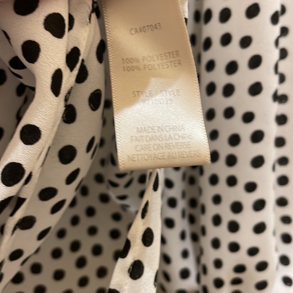 Black & white polka dot blouse - Picture 4 of 6